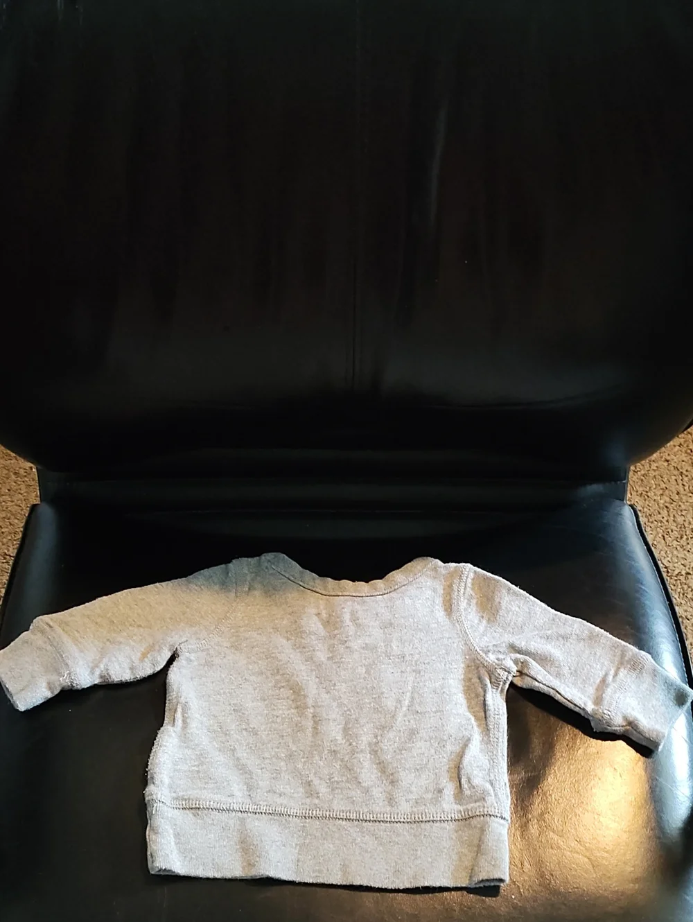 Baby GAP Light Gray Sweatshirt with White 'HOP' Appliqué 3-6 Months